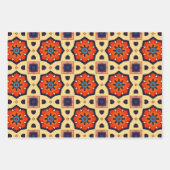 Stammkunst in kühlen Farbmustern Set 2 Geschenkpapier Set (Vorderseite)