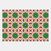 Stammkunst in kühlen Farbmustern Set 5 Geschenkpapier Set (Vorderseite 3)