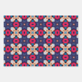 Stammkunst in kühlen Farbmustern Set 7 Geschenkpapier Set (Vorderseite 2)