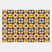 Stammkunst in kühlen Farbmustern Set 8 Geschenkpapier Set (Vorderseite 3)