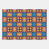 Stammkunst in kühlen Farbmustern Set 9 Geschenkpapier Set (Vorderseite 2)