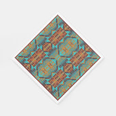 Stammmuster eines ethnischen Amerikanischen Ureinw Serviette (Ecke)