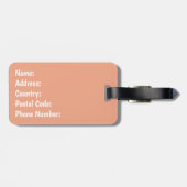 Stammmuster Gepäckanhänger (Rückseite horizontal)