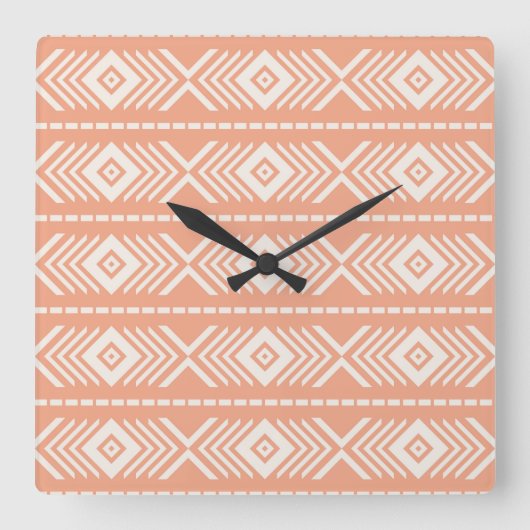 Stammmuster Quadratische Wanduhr (Vorderseite)