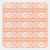 Stammmuster Quadratischer Aufkleber (Vorderseite)