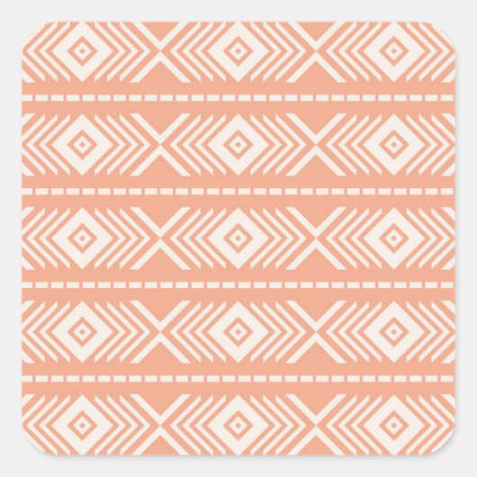 Stammmuster Quadratischer Aufkleber (Vorderseite)