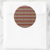 Stammmuster Runder Aufkleber (Tasche)