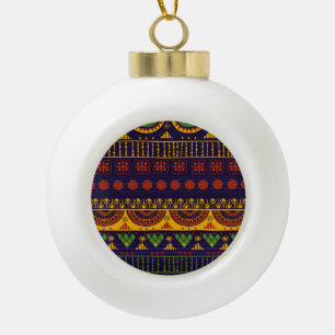 Stammmuster, vielseitig für verschiedene Zwecke. Keramik Kugel-Ornament