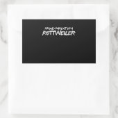 Stammmutter eines Rotweilers Rechteckiger Aufkleber (Tasche)