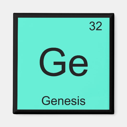 Stammname Chemisches Element Periodische Tabelle Magnet (Vorne)