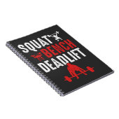 Stammpackbank Deadlift Gym Workout Power Hebe Notizblock (Rechte Seite)