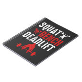 Stammpackbank Deadlift Gym Workout Power Hebe Notizblock (Linke Seite)