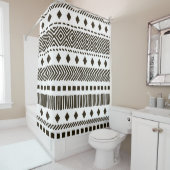Stammrhythmen: Ethnisch geometrische Muster Duschvorhang (Beispiel)