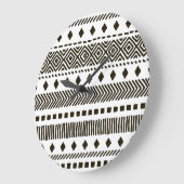 Stammrhythmen: Ethnisch geometrische Muster Große Wanduhr (Winkel)