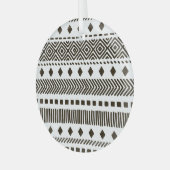 Stammrhythmen: Ethnisch geometrische Muster Ornament Aus Glas (Vorderseite links)