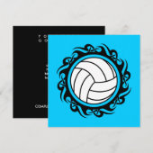 Stammvolleyball Einladung (Vorne/Hinten)