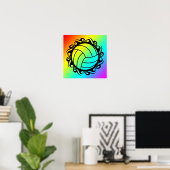 Stammvolleyball Poster (Heimbüro)