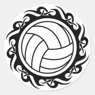 Stammvolleyball Runder Aufkleber