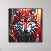 Stammwolf Leinwanddruck (Vorderseite)