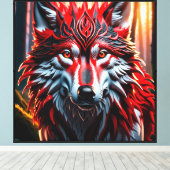 Stammwolf Leinwanddruck (Insitu (Holzboden))