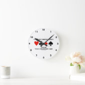 Stamp Out Irregularities Follow Runde Wanduhr (Zuhause)