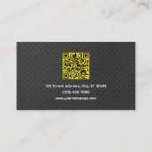 Stamped metal faux texture handyman visitenkarte (Rückseite)