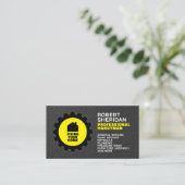 Stamped metal faux texture handyman visitenkarte (Stehend Vorderseite)