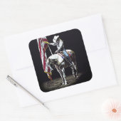 Stampede Prayers Quadratischer Aufkleber (Umschlag)