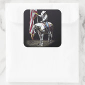 Stampede Prayers Quadratischer Aufkleber (Tasche)