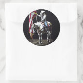 Stampede Prayers Runder Aufkleber (Tasche)