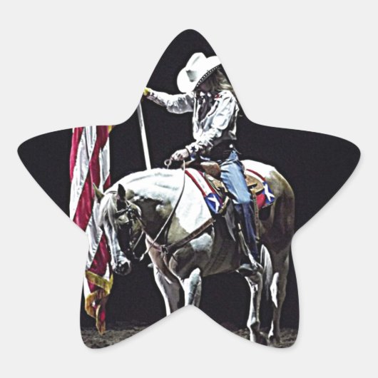 Stampede Prayers Stern-Aufkleber (Vorderseite)