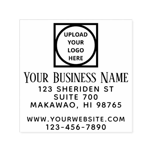 Stamper für selbstfarbige Geschäftsadressen mit Lo Permastempel (Design)