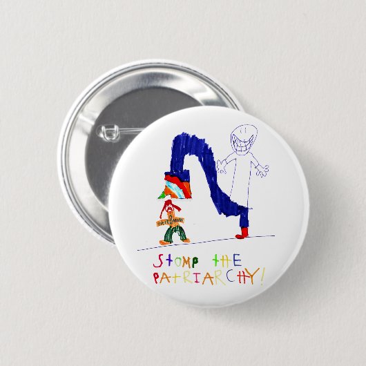 Stampfen der Patriarchy Button (Vorne & Hinten)