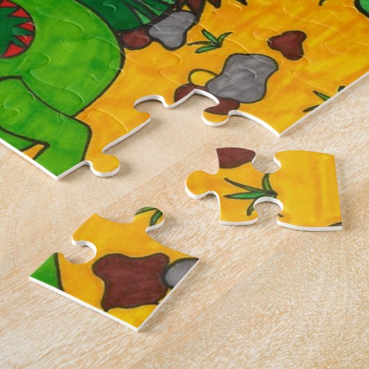 Stampfen T-Rex Puzzle (Seite)