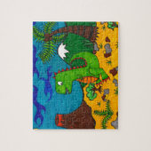 Stampfen T-Rex Puzzle (Vertikal)