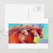 Stamplegemälde Postkarte (Vorne/Hinten)