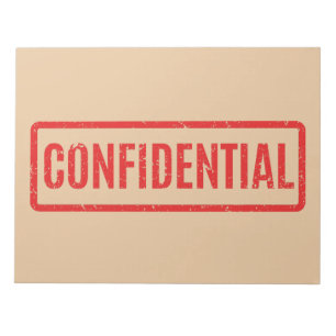 Stamps Confidential Notepad Notizblock