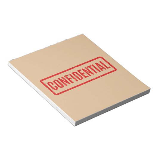Stamps Confidential Notepad Notizblock (angewinkelt)