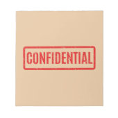 Stamps Confidential Notepad Notizblock (Vorderseite)