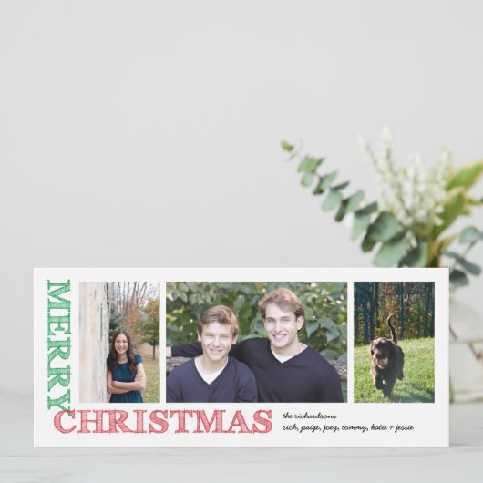 Stamps Frohe Weihnachten (Stehend Vorderseite)