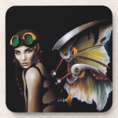 Stampunk-Träume des Fluges Getränkeuntersetzer (Vorderseite)