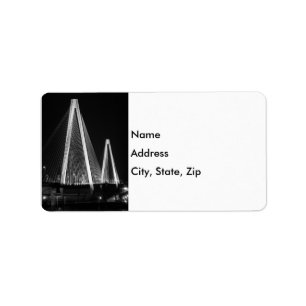 Stan Musial Veterans Bridge Grayscale Adressaufkleber