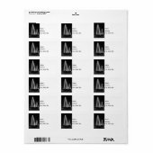 Stan Musial Veterans Bridge Grayscale Adressaufkleber (Vorne)