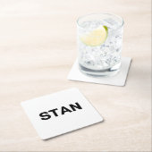 stan rechteckiger pappuntersetzer (Vor Ort)