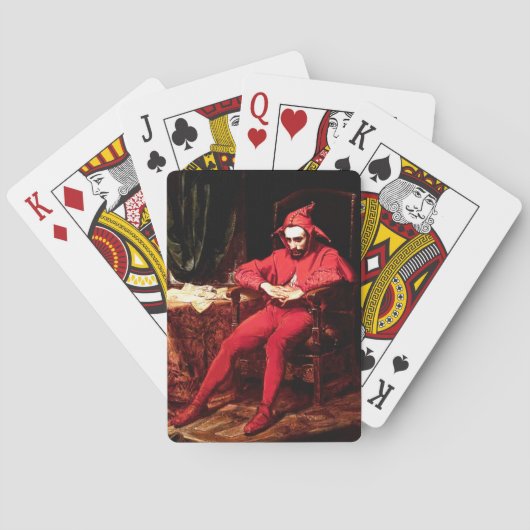 Stanczyk Gemälde des polnischen Künstlers Jan Mate Spielkarten (Rückseite)
