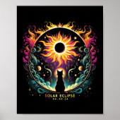 Stand: 8. April 2024 Solar Eclipse Cat Lover Poster (Vorne)