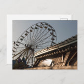 STAND AM HAAGER HERBSTFEST MIT RIESENRAD POSTKARTE (Vorne/Hinten)