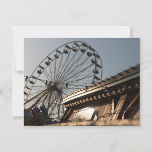 STAND AM HAAGER HERBSTFEST MIT RIESENRAD POSTKARTE