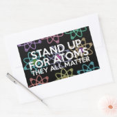 STAND AUF FÜR ATOME RECHTECKIGER AUFKLEBER (Umschlag)