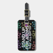 STAND AUF FÜR ATOMSPIELE-Sprichwort "Science Quote Gepäckanhänger (Vorderseite vertikal)